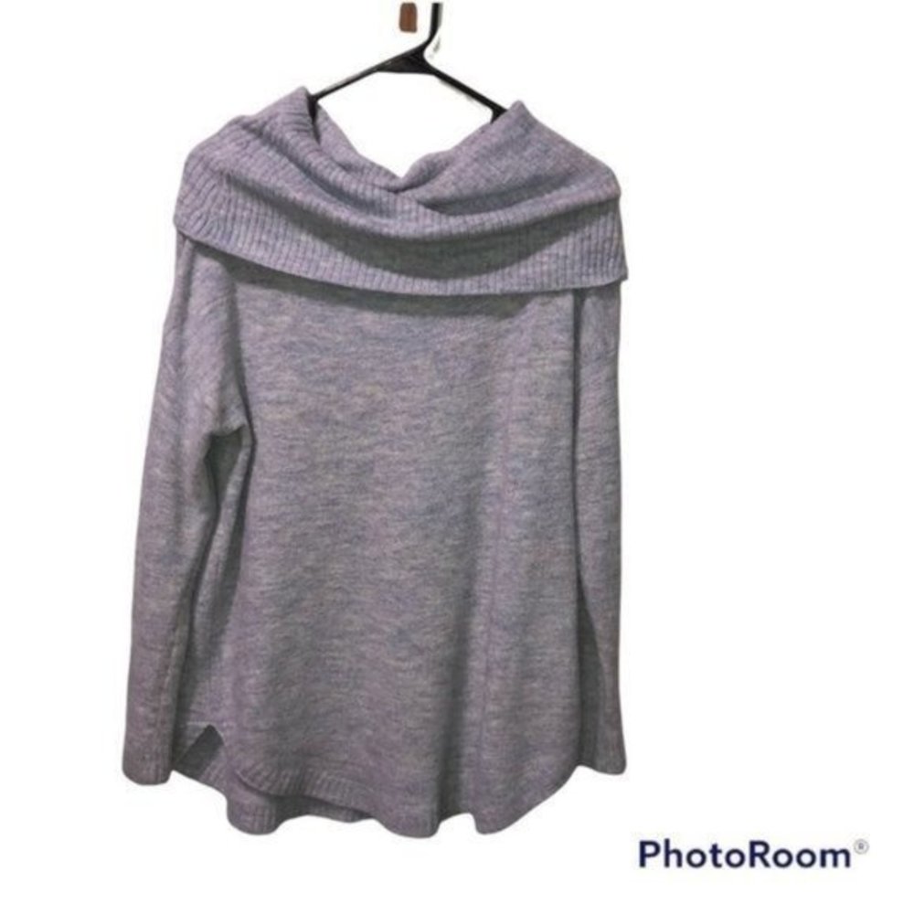 Dreamers purple super soft off the shoulder sweater size medium